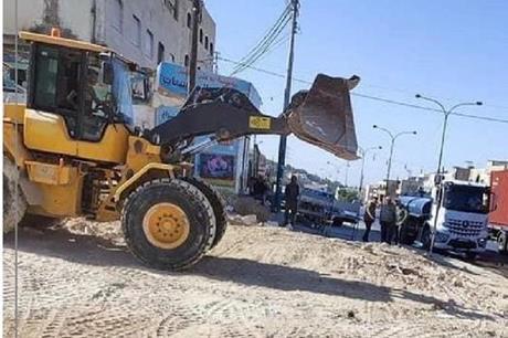 "الآثار العامة " تزيل القصر الروماني بمنطقة خريبة السوق لهذا السبب 