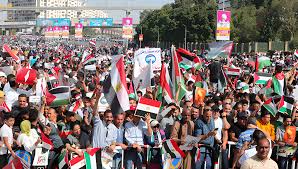 مسيرات مليونية في مصر دعماً للشعب الفلسطيني