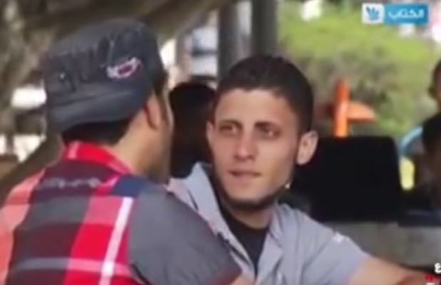 كاميرا خفيه من غزة مسكين الشب انصدم