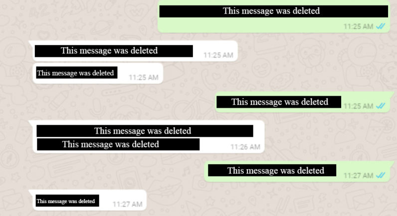 تطبيق "واتس آب" يبدأ بإتاحة إمكانية حذف الرسائل بعد إرسالها