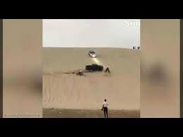 بالفيديو ..  شاهد حادث مروع في "سباق الموت القطري"