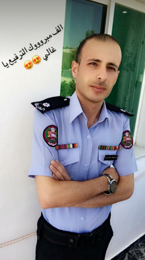 طارق العجارمة .. مبارك الترفبع لرتبة ملازم اول