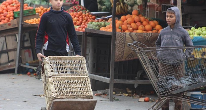 غزة  ..  أطفال في سوق العمل