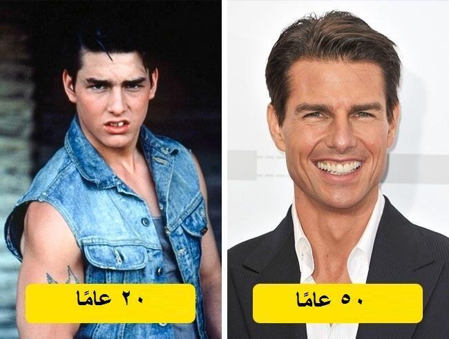 بالصور ..  الوسامة قد تأتي بعد الأربعين ..  نجوم فترة شبابهم كانت الأسوأ