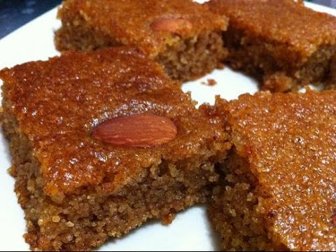 البسبوسة بالتمر  ..  حلوى رمضانية تسر ذوق الصائم 