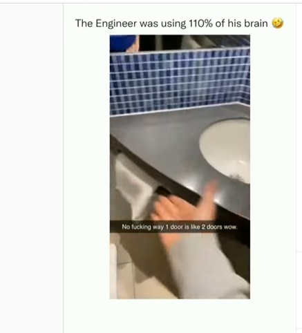 شاب يبتكر طريقة تصميم مذهلة لباب مرحاض  .. سيذهلك !