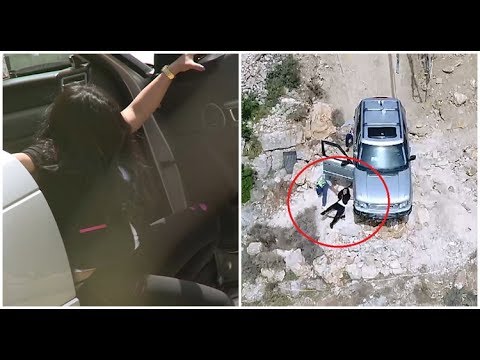 فيديو مروع  :  سقوط ضيفة هاني رمزي من أعلى الجبل ..  شاهدوا ماذا حصل!؟