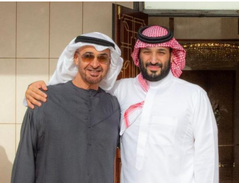 ولي العهد السعودي يلتقي رئيس الإمارات في الخُبر