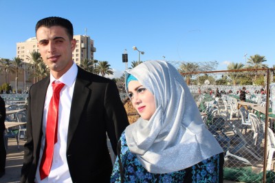 بالصور والفيديو : العرس الجماعي الفلسطيني لـ 600 عريس وعروس
