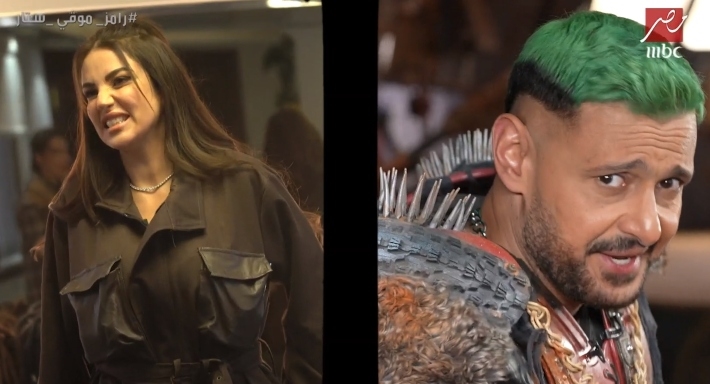 بالفيديو والصور  ..  رامز جلال يسخر بطريقته من جزمة درة وحقيبتها