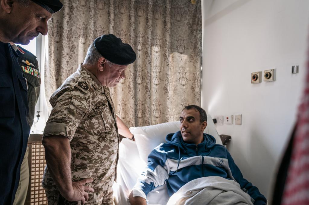 الملك يعود مصابي معان الدعجة والسرحان  ..  صور 
