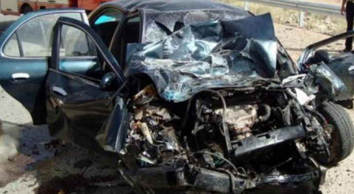 وفاة زوجين في حادث سير مروع على طريق الازرق