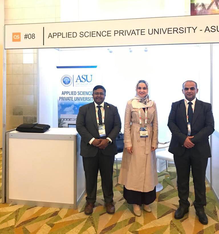جامعة العلوم التطبيقية الخاصة تشارك في مؤتمر قمة الـ QS للتعليم العالي في الشرق الأوسط وإفريقيا 2022.