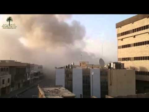 بالفيديو ..  اللحظات الأولى لتفجير داعش مرقد النبي شيت