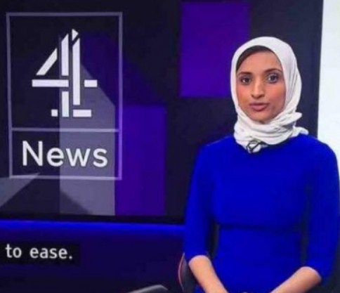 بالفيديو  ..   لأول مرة : محجبة مسلمة تقرأ نشرة الأخبار على قناة أمريكية