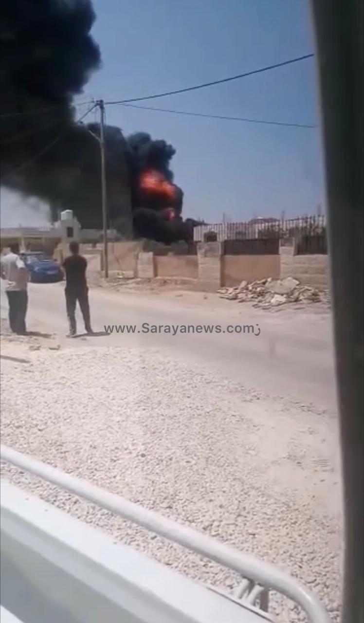 بالفيديو :  حريق صهريج محروقات في الرمثا دون وقوع اصابات 