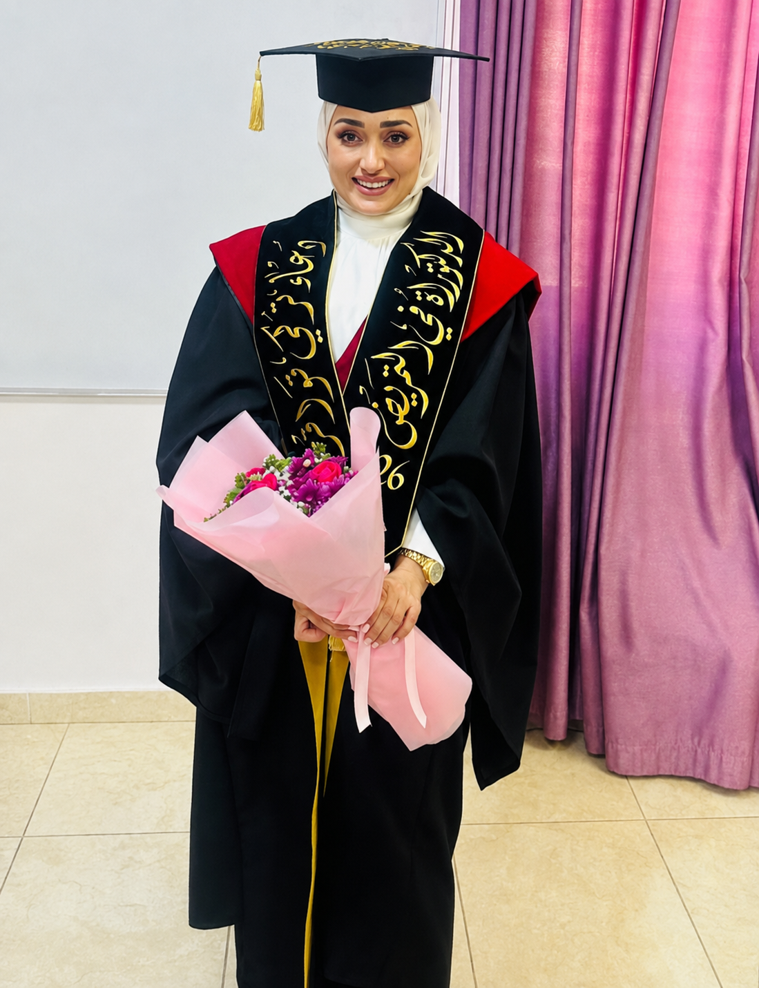 مبارك الدكتوراة دعاء قواقزة 