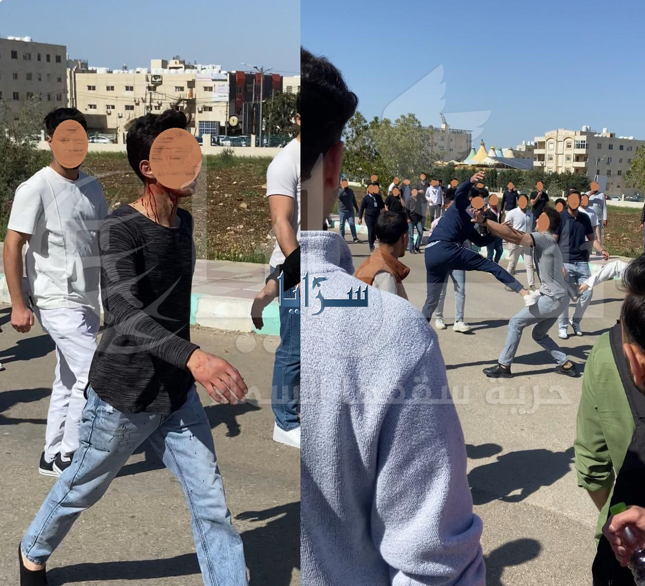 مشاجرة بين مجموعة من الطلبة في جامعة اليرموك ..  ومصدر لـ "سرايا": تم ضبط طرفي الشجار  ..  تفاصيل 