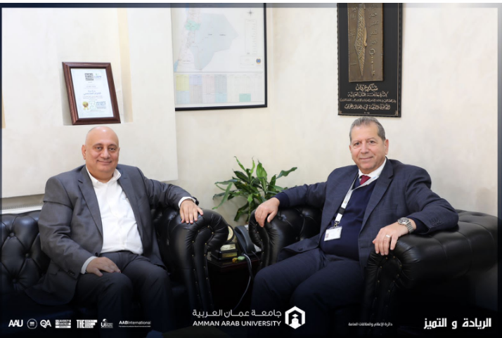 رئيس جامعة عمان العربية ورئيس نادي خريجي جامعة هارفارد يبحثان أوجه التعاون