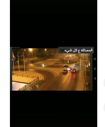 شاهد  ..  حادث سير يسبب ذُعرًا في الطريق