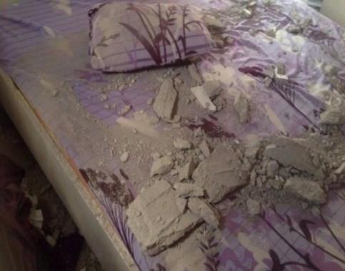 بالصور ..  سقوط قذيفتين سوريتين على منازل في الرمثا