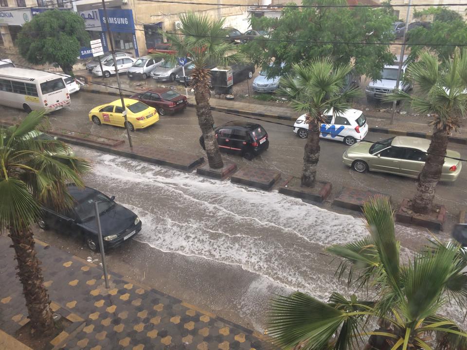 عجلون تسجل أعلى هطول مطري واربد  تسجل 47.5 ملم خلال 24 ساعة 