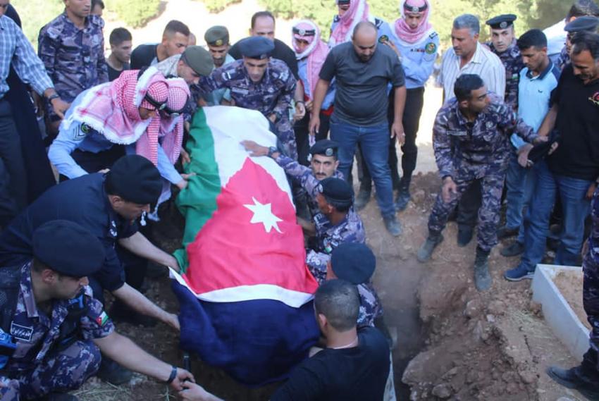 تشييع جثمان الشهيد الرقيب عدي الخرابشة