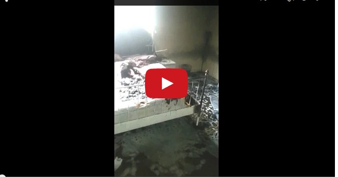 بالفيديو ..  انفجار منزل والسبب “شاحن” الهاتف