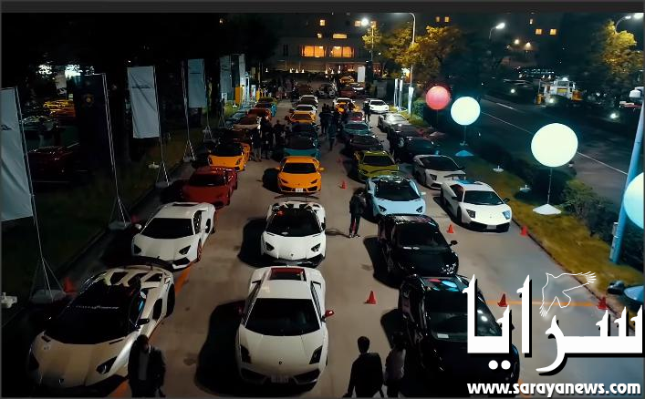 بالفيديو .. 80 سيارة لامبورجيني تتباهى بنفسها في وسط طوكيو 