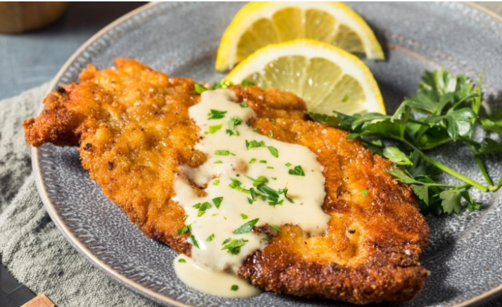 دجاج كرسبي بالصلصة