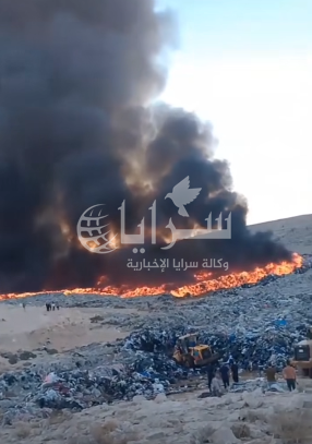 فيديو جديد يوثق حجم حريق مخلفات الأقمشة في الضليل والحلابات