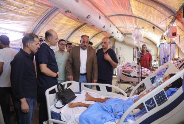المستشفى الميداني بجنوب غزة يتعامل مع نحو 23 ألف حالة خلال شهر