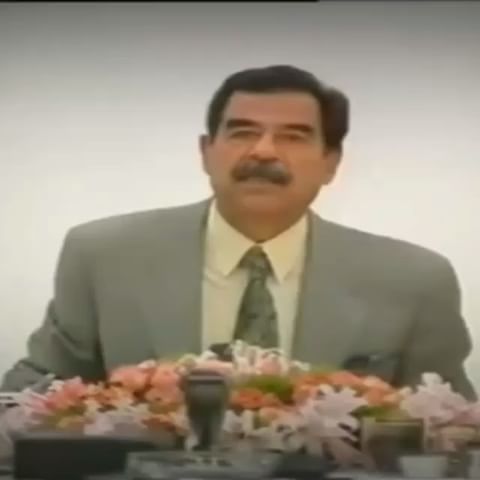 بالفيديو  ..   صدام حسين انتصارا للقدس "شوكت تهتز الشوارب لو بس ادري ؟