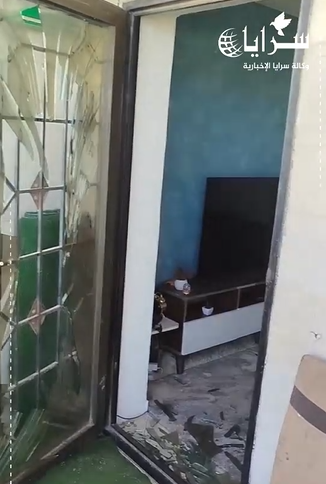 فيديو يوثّق حجم الضرر الذي خلّفه سقوط جسم مجهول في إربد 