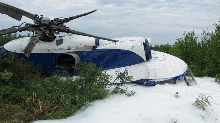 سقوط مروحية من طراز مي- 8 غرب روسيا