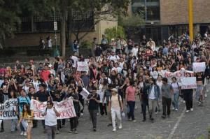 ناشطون وطلبة جامعيون في المكسيك يعلنون تضامنهم مع غزة .. صور