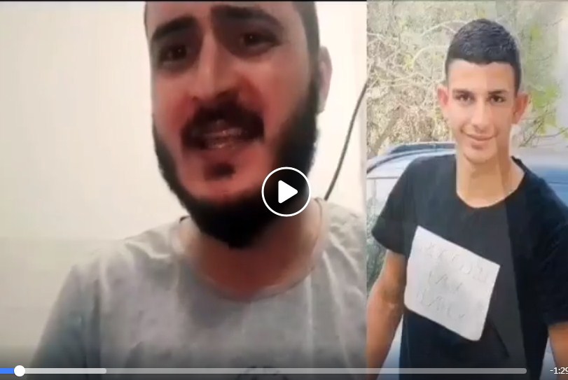 بالفيديو  ..  رثاء تقشعر له الابدان للشهيد عمر ابو ليلى 