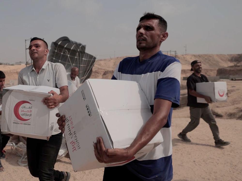 بالتعاون مع الأردن ودول مشاركة الإمارات تنفذ الإسقاط الجوي ال69