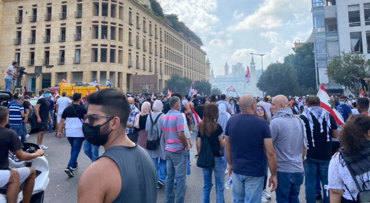 " يوم الحساب " مظاهرات غاضبة في بيروت للمطالبة بمحاسبة المسؤولين عن الانفجار