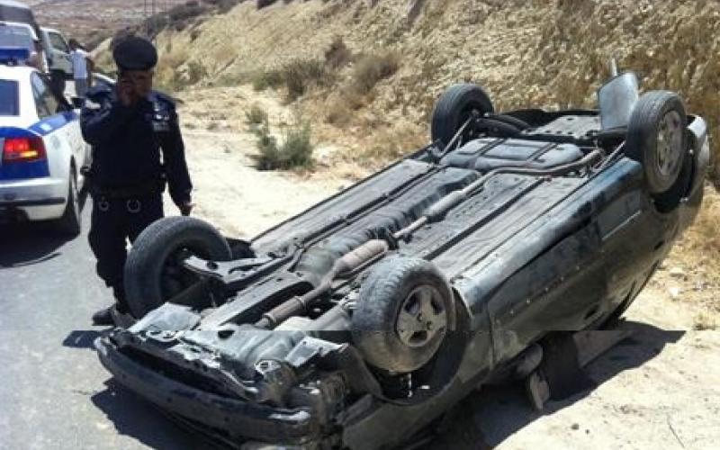 وفاة (٤) اشخاص وإصابة أثنين آخرين إثر حادث تدهور في محافظة معان  