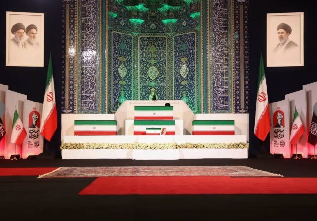 مراسم تشييع المرشد الايراني علي خامنئي في طهران