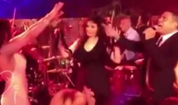 معركة رقص بين هيفا وهبي ودينا ..  وعمرو دياب الحكم - صور  .. فيديو