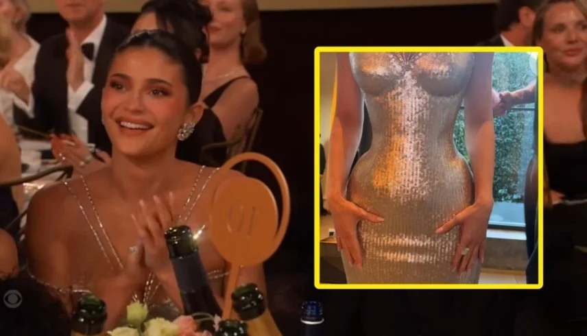 100 قيراط من الألماس تزين إطلالة كايلي جينر في غولدن غلوب 2026