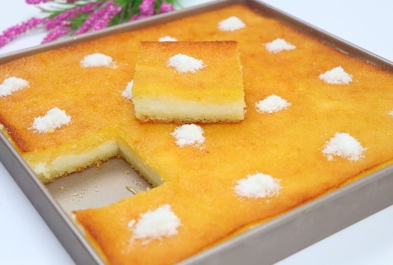 طريقة عمل البسبوسة بالقشطة