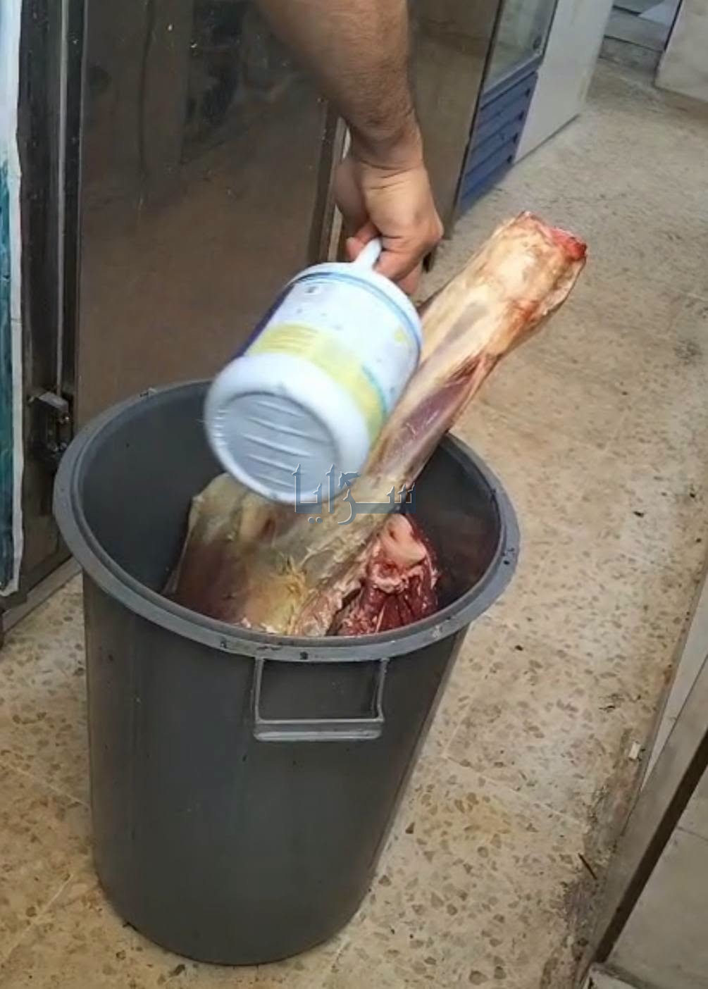 بلدية المفرق الكبرى تواصل حملاتها الرقابية وتضبط لحوماً غير صالحة للاستهلاك ..  صور