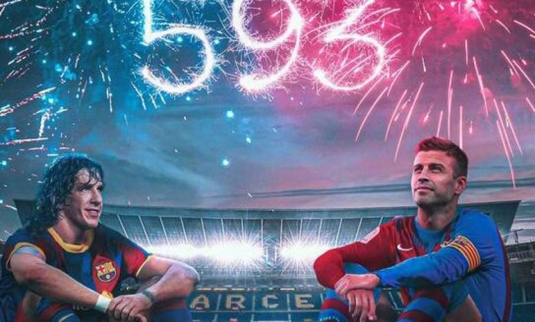 في ليلة الانقضاض على أتلتيكو مدريد  ..  بيكيه يدخل قائمة أساطير برشلونة 