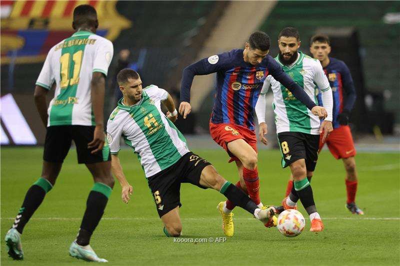 برشلونة الى نهائى كأس السوبر بفوزه على ريال بيتيس بركلات الترجيح