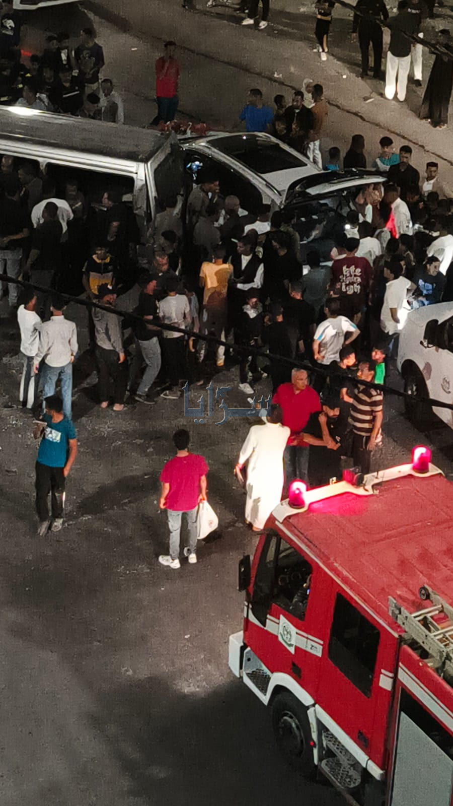 بالفيديو والصور ..  (7) إصابات إثر حادث تصادم بالاغوار الشمالية