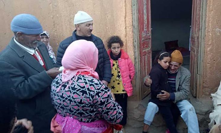 بالصور  ..  طائرات مروحية وكلاب بوليسية تلاحق راعي الغنم المتهم بقطع رأس سيدة مغربية