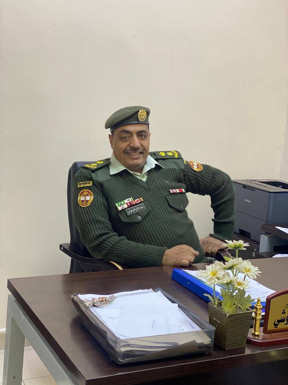 المقدم حمزة فلاح الحرافشة ..  مبارك الترفيع 